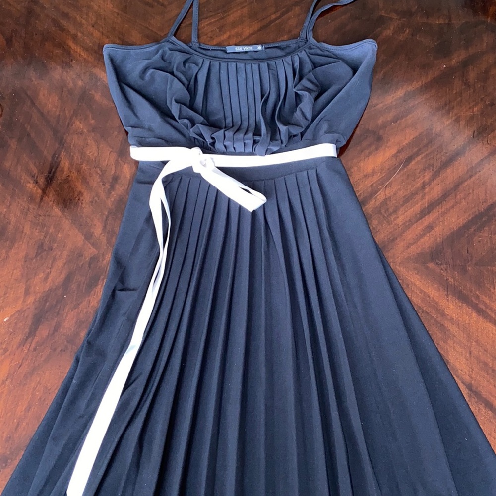 Front Pleated Tank Dress